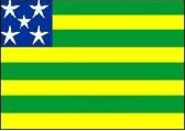 Foto da bandeira da Federação Goiana de Paraquedismo